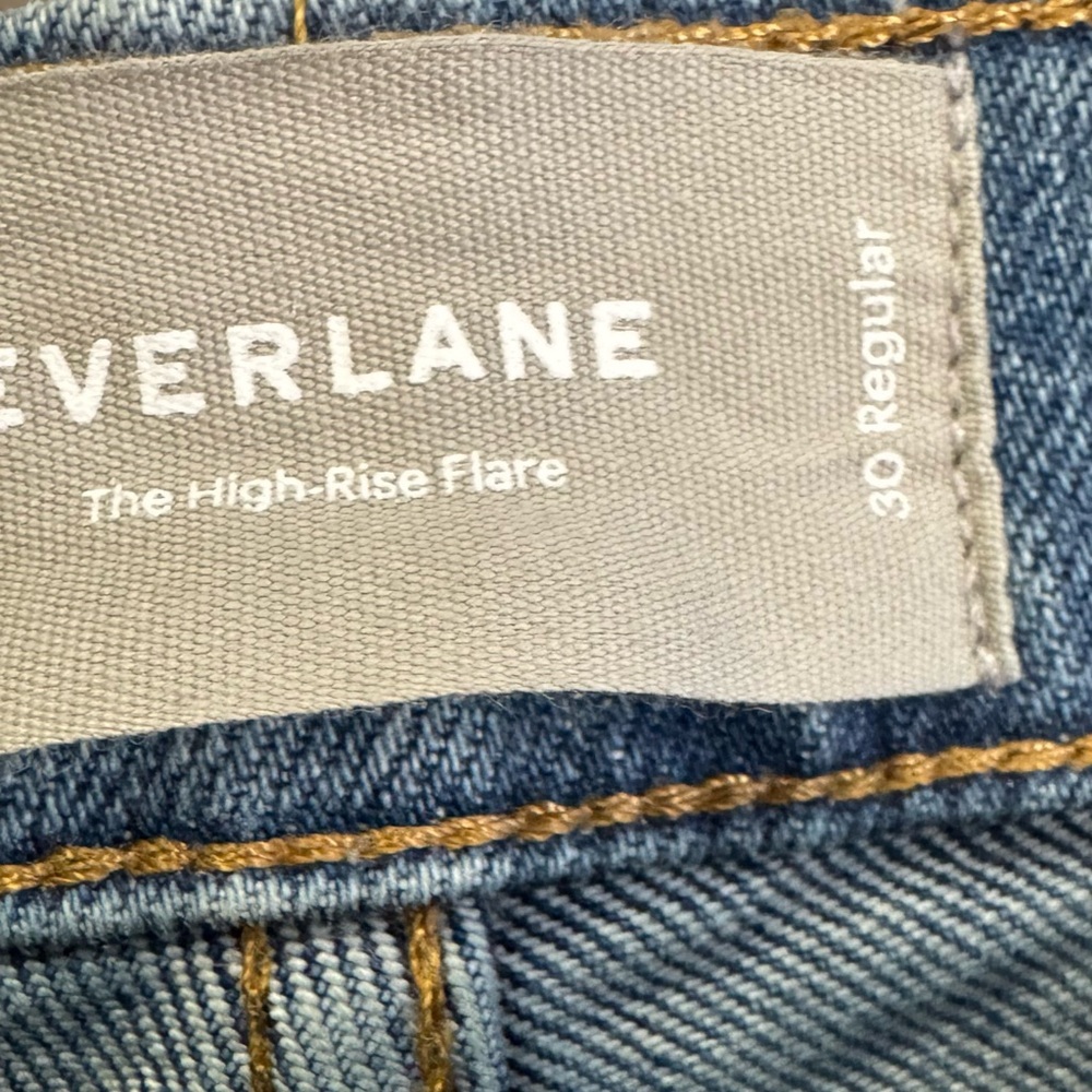 Everlane Women’s Wide leg High Rise blue jeans Size 30 - Picture 7 of 8